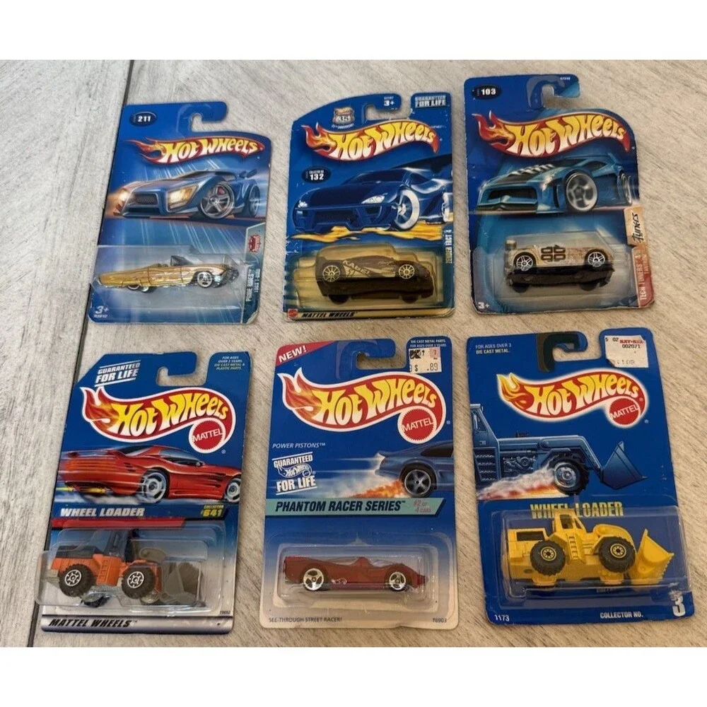 Lot 5‎ Vintage Mattel Hot Wheels Die Cast Cars 1991-2004 Collectible Vehicles